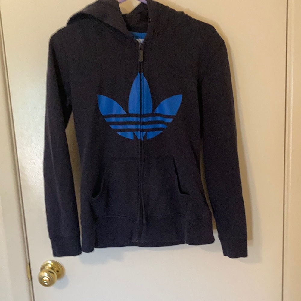 Blue Adidas hoodie women’s size small